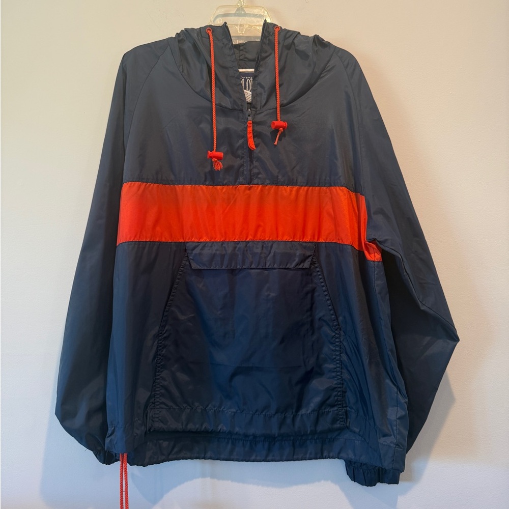 Navy and Red Windbreaker